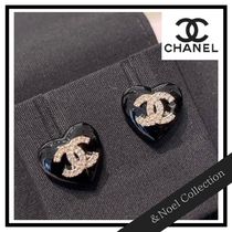 【ハート型♡ブラック】CHANEL*ピアス