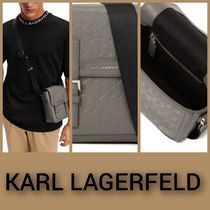 KARL LAGERFELD K/Loom レザー クロスボディバッ