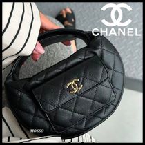 【可愛い！】CHANEL 丸フォルム ハンドル ミニバッグ