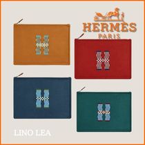 《マルチに使える♡》HERMES Flat H Natte GMポーチ