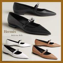 【Hermes】ケリーバックル フラット☆Kelly バレリーナ パンプス