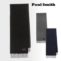 Paul Smith☆""Cropped Logo"" カシミヤブレンド マフラー