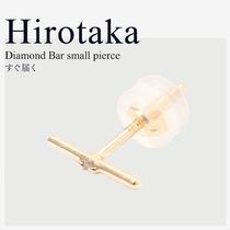 すぐ届く Hirotaka ヒロタカ Diamond Bar small ピアス