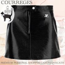 COURREGES RE-EDITION VINYL EFFECT MINI SKIRT