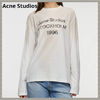 Acne Studios Tシャツ・カットソー 【Acne Studios】 Logo t-shirt Relaxed fit ロゴ Tシャツ