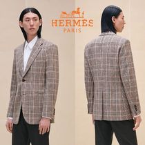 チェック柄が印象的♪【HERMES】ジャケット 24 リラックス