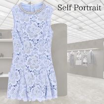 関税込★VIP価格【SELF PORTRAIT】フラワーレースミニドレス