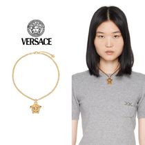 【Versace】 ゴールド ラインストーン ラ メドゥーサ ネックレス