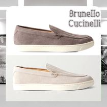 送料込】BRUNELLO CUCINELLI ヘリンボーン スエード ローファー