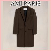 AMI PARIS ウールクレープ 2ボタン コート ショート 送料込み