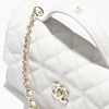 CHANEL ショルダーバッグ・ポシェット CHANEL バッグ ホワイト ハンドル CC ロゴ ミニ レザー マト 黒(4)