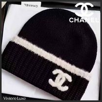 *王道の定番*【CHANEL】CCロゴ ニット帽 大人気