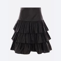 VALENTINO AFFETA FLOUNCED SKIRT☆国内発/関税込