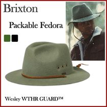 ◆BRIXTON Wesley WTHR GUARD パッカブルフェドーラ帽