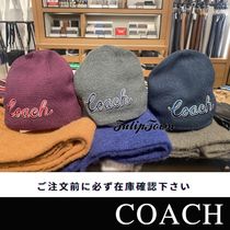 【Coach 】スクリプトプリント ニット ビーニー　CY037