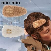 【MIUMIU】シープスキンクラスプ