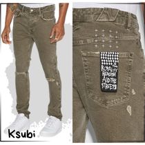 [Ksubi]スビ Chitch Overdye Slim Khaki Jean カーキ