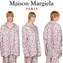 Maison Margiela　マルジェラホワイト＆ブルー パジャマシャツ