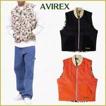 国内発送【AVIREX】REVERSIBLE DUCK CAMO VEST