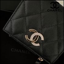 【贈り物に♪】CHANEL 24B CC コンパクトウォレット 折財布