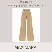 MAXMARA ワイドレッグクロップドパンツ CORTE ピュアコットン