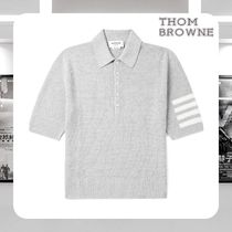 【送料込】THOM BROWNE  ポロシャツ ストライプ入り