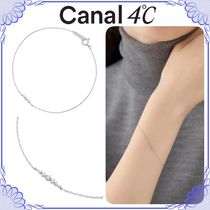 大人気!! Canal 4℃ プラチナ 5石ダイヤモンド ブレスレット