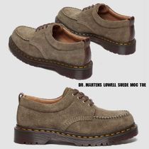 Dr Martens★LOWELL SUEDE MOC TOE★DMS OLIVE+DARK BROWN