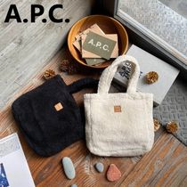 国内直営**A.P.C.**Lou ミニトートバッグ　フェイクムートン