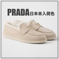 【日本未入荷色】PRADAスエードカーフスキンモカシンローファー