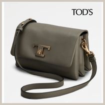 【TOD'S直営店】送料込！Tタイムレス レザーフラップバッグ ミニ