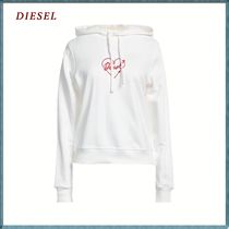 【DIESEL】フード付ネック 刺繍入り スウェット WHT 関税+送料込