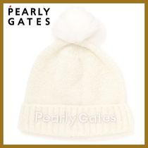 キラキラの存在感 *PEARLYGATES*グリッターニット梵天付きワッチ