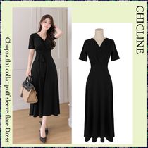 【CHICLINE】★ ウィーンスパンフレアワンピース (Dress) ★