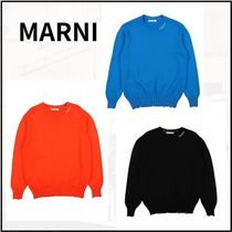 大人もOK♪　MARNI　ネック刺繍ロゴ　ニット