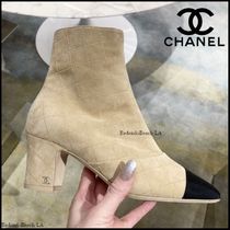 【上品な大人の足元】CHANEL★ショートブーツ★ミニCCロゴ付き