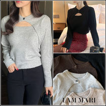 【I AM MARI アイアムマリ】Bloero Layered Knit Tシャツ