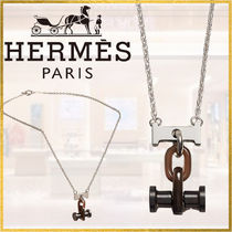 【オシャレで圧倒的存在感♪】HERMES 《Mobile H》ネックレス