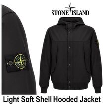 【STONE ISLAND】Light Soft Shell Hooded Jacket★人気★