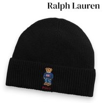 【Ralph Lauren】セーターを着たポロベア   リブニット ビーニー
