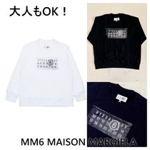 大人もOK! MM6 MAISON MARGIELA 数字ロゴ ピクセル スウェット