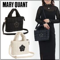 すぐ届く 可愛い【MARY QUANT】マットキルトデイジー2WAYトート