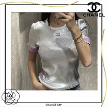 【新作!一枚で決まる!】CHANEL コットン メタリックＴシャツ