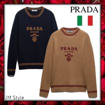 直営店●PRADA●ウールとカシミアのクルーネックセーター