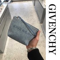 早い者勝ち【GIVENCHY】ロゴ入り デニム ミニポーチ