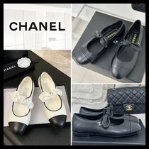 【リボンとCCロゴが可愛い♪】CHANEL メリージェーン パンプス