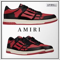 AMIRI スケルトップ カラーブロック レザー スニーカー 人気