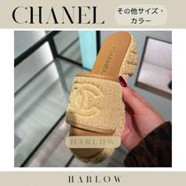 CHANEL サンダル ベージュ CC ロゴ 新作 送料込み 厚底 直営店