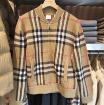 【BURBERRY】MORLAND ジップアップニットボンバー