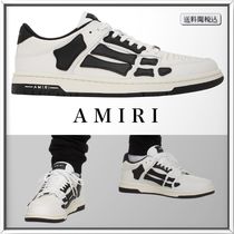 AMIRI スケルトップ カラーブロック レザー スニーカー 人気